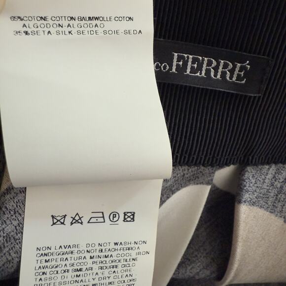 Gianfranco Ferre Cotton Silk Blend Polka Dot Mini Skirt Size 42 US 4 - Picture 9 of 13